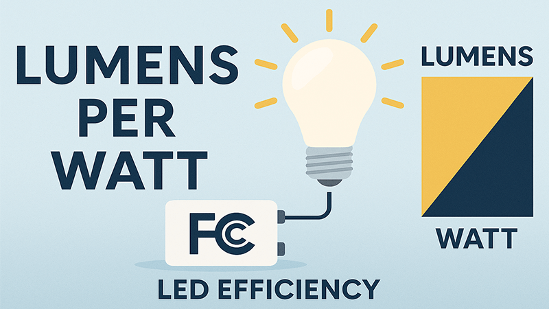 A bright and efficient COB LED downlight installed in a commercial ceiling