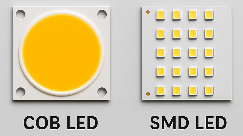 Comparison of COB LED vs SMD LED chips