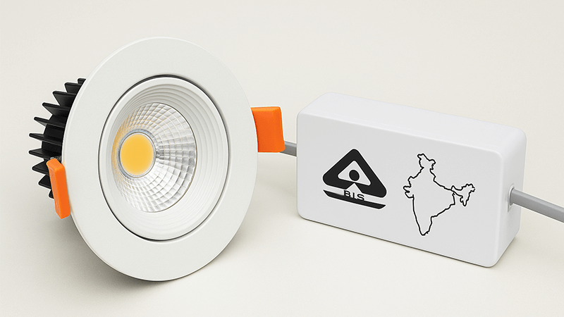 BIS Certification for India A product with the BIS logo and an outline of India