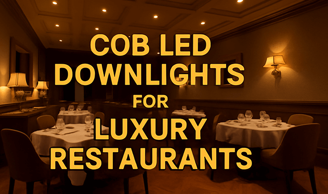 Which COB LED Downlights Are Best for Luxury Restaurants and Cafés?
