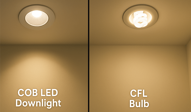 What Makes COB LED Downlights More Energy-Efficient Than CFLs?