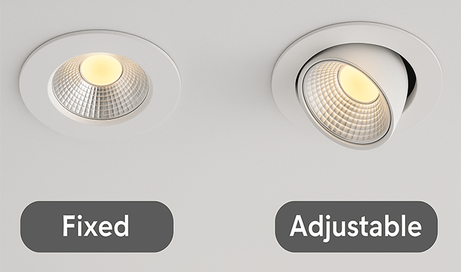 What’s the Difference Between Fixed and Adjustable COB LED Downlights?