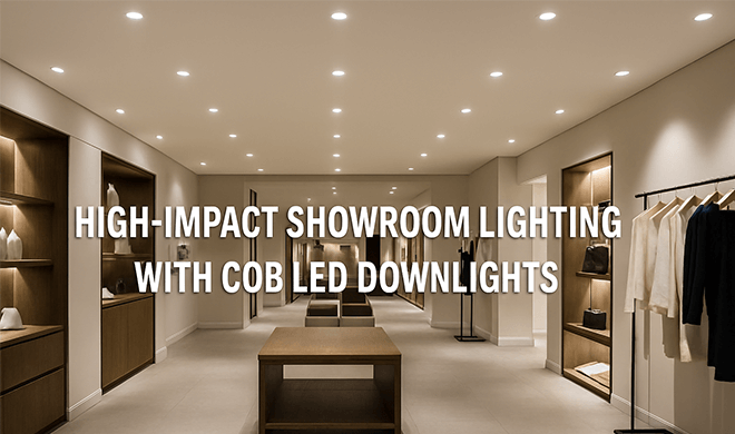 How COB LED Downlights Deliver High-Impact Lighting in Showrooms?