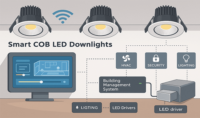 How Smart COB LED Downlights Integrate with Building Control Systems?