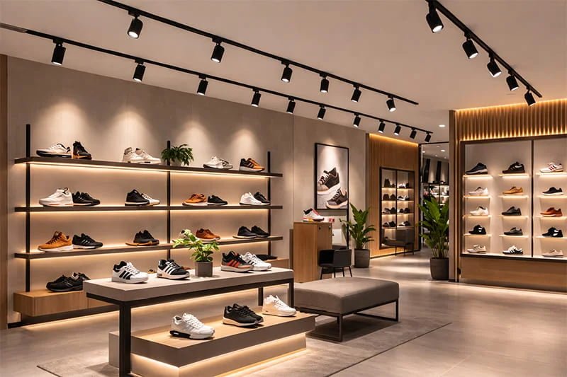 Retail Store LED Track Lighting