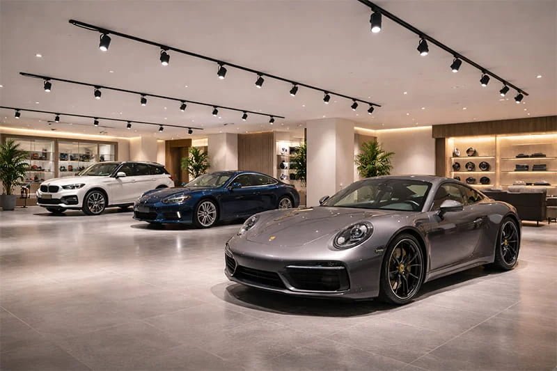 Showroom LED Track Lighting