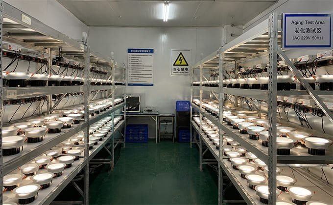 Quality control aging test room