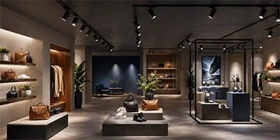 Commercial Displays track lighting