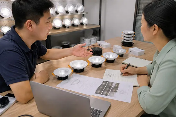 LED Downlight Supplier Project Questions LED downlight manufacturer in China asking buyer project questions