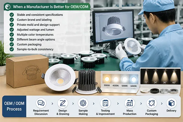 LED downlight manufacturer OEM ODM customization process