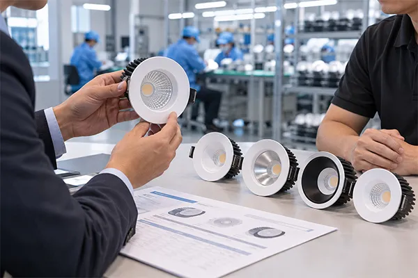 LED downlight supplier evaluation LED downlight supplier assessment and quality control for importers