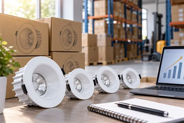 LED downlight models and distributor profitability LED downlight models evaluated for channel profit and repeat orders