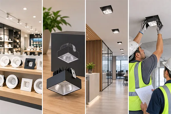 LED downlight products selected for retail, distribution, local brands, and project supply