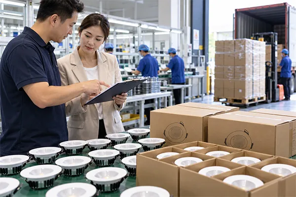 LED downlight delivery coordination Supplier support improves LED downlight delivery reliability and business growth
