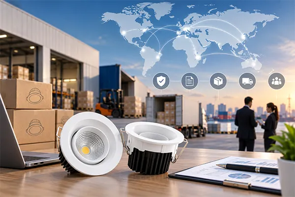 LED Downlight Distribution Total Cost Evaluation Global LED downlight distribution network total cost evaluation