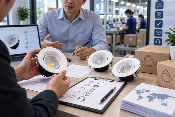 LED Downlight Supplier Support and Quality Control Review Global LED downlight distribution network supplier support review