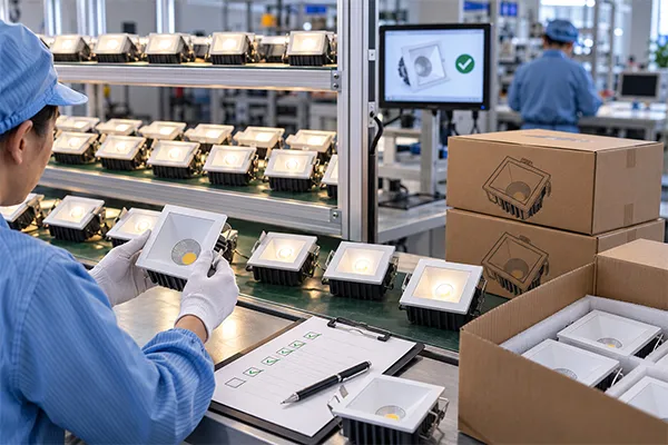 OEM LED Downlight Quality Control OEM LED downlights quality control and aging test process