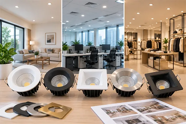 OEM LED Downlights for Different Markets OEM LED downlights for residential commercial and retail applications