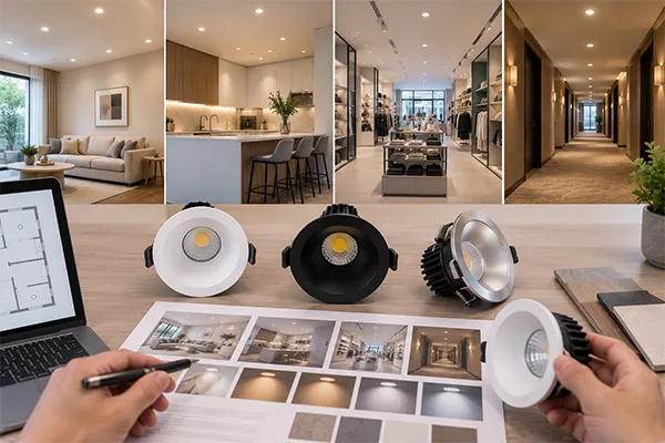 LED downlight application and specification evaluation LED downlight investment decisions based on application requirements
