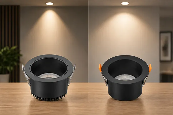 Professional LED downlight specification comparison Professional LED downlight specifications including beam angle CRI and color temperature