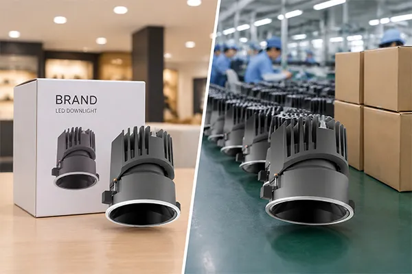 LED Downlight Brand vs Factory Direct Purchase: Which Route Fits Your Buying Strategy?