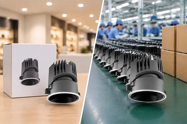 Factory direct LED downlight sourcing and branded lighting procurement comparison