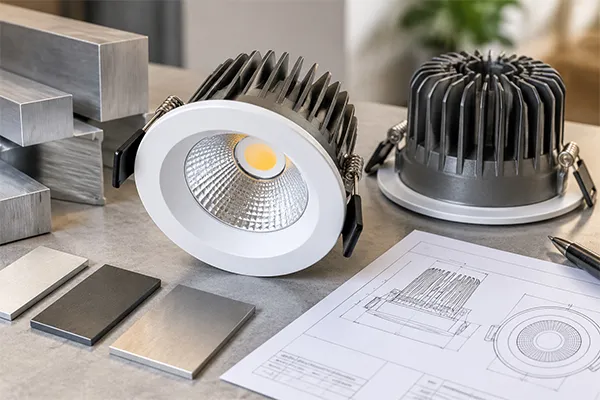 Aluminum Material Selection for LED Downlight Housing
