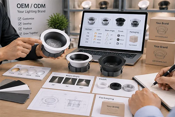 OEM ODM best LED downlights customization options