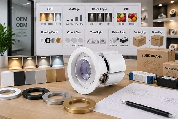 OEM ODM LED Downlight Customization OEM ODM LED downlight customization options for lighting brands