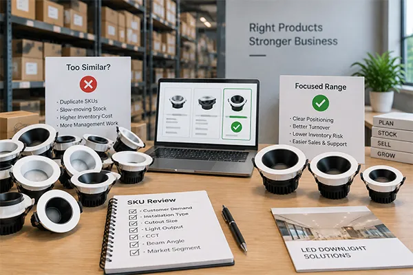 Preventing Duplicate LED Downlight Inventory Prevent duplicate inventory with LED downlight SKU planning for distributors