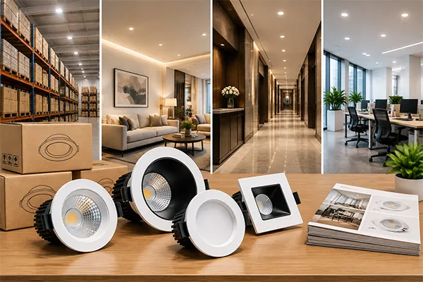 Selecting LED downlight solutions by market segment LED downlight solutions matched to target spaces and sales channels