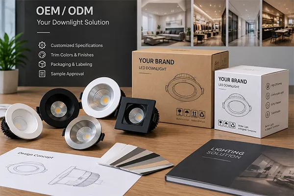 OEM ODM LED downlight solutions OEM ODM LED downlight solutions with customized packaging and finishes