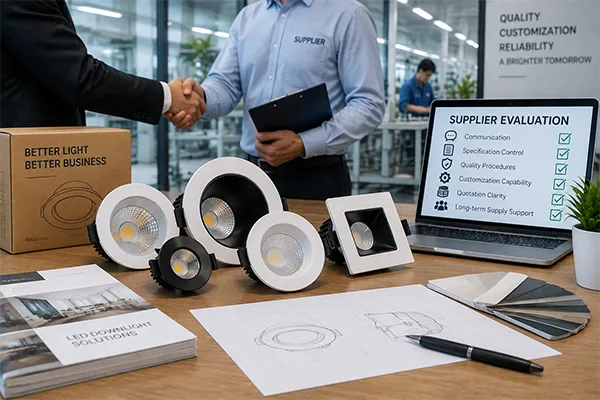 LED downlight solutions supplier evaluation Evaluating LED downlight solutions suppliers for quality and OEM support