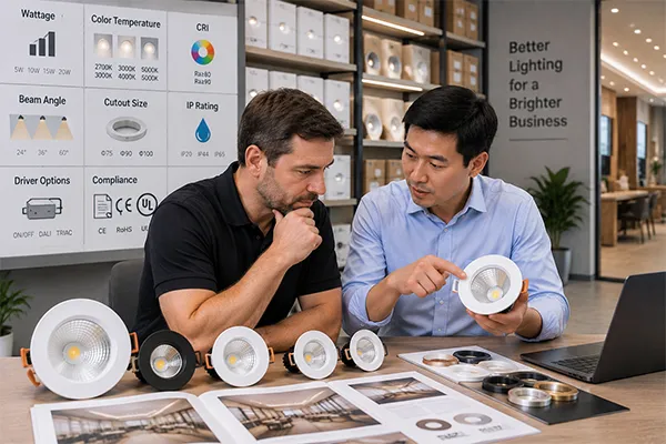 LED downlights specification selection LED downlights specifications for project distributors and wholesalers