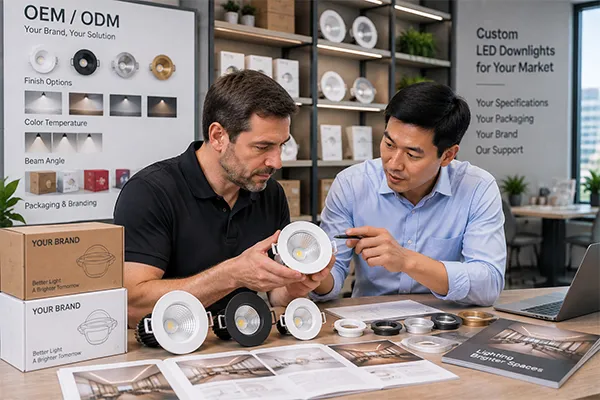OEM ODM LED downlights customization OEM ODM LED downlights for regional lighting brands and distributors