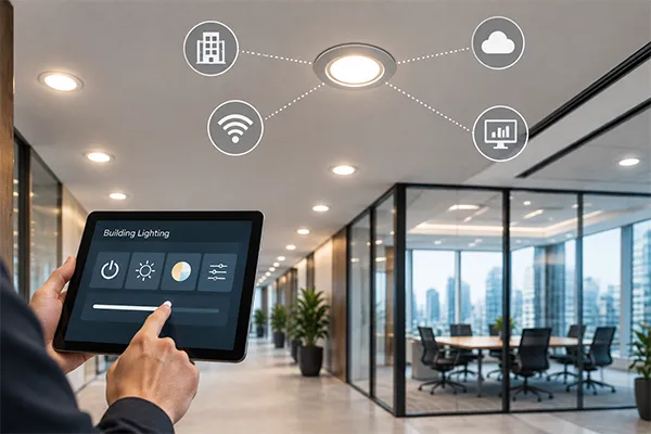 Smart LED downlights for commercial building automation Smart LED downlights for building automation and commercial lighting control