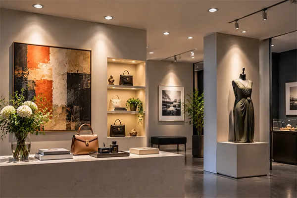 High CRI LED downlights for exhibition displays High CRI LED downlights for showrooms and exhibition spaces illuminating color-sensitive displays