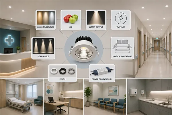 Healthcare downlight approval workflow Healthcare LED downlight approval workflow for project procurement