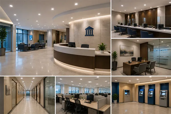 Zone planning for bank LED downlights Zone-by-zone LED downlights for banks and financial buildings