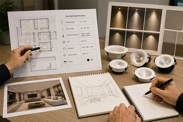 How Lighting Designers Choose LED Downlight Specifications