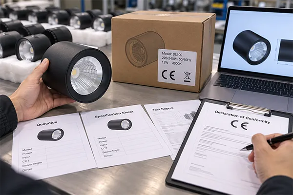 buyer checklist for CE certification requirements for LED downlights