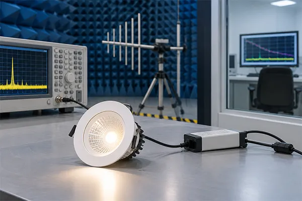 Understanding LED downlight EMC testing EMC testing requirements for LED downlights explained for lighting buyers