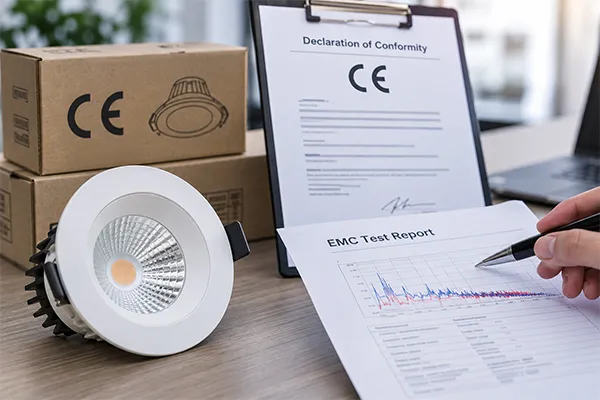 CE and EMC documentation for LED downlights CE mark and EMC test evidence for LED downlights