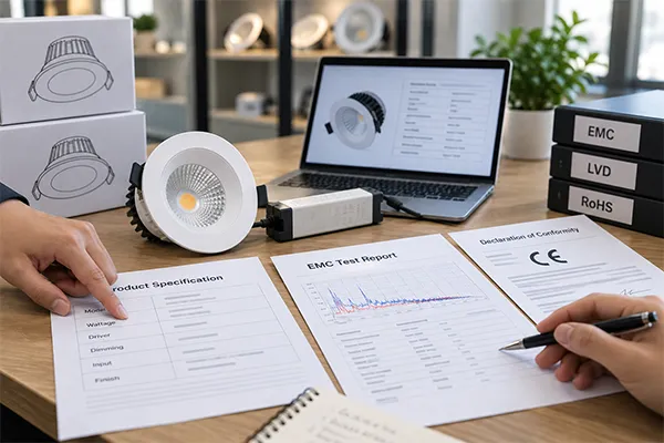 EMC verification checklist for LED downlight buyers Buyer checklist for EMC testing requirements for LED downlights