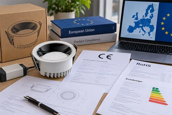 European LED Downlight Compliance Review LED downlight certification requirements in Europe for product compliance review