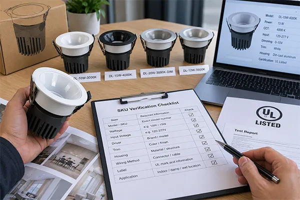SKU-Level Downlight Compliance Review SKU-level LED downlight certification requirements in North America document review