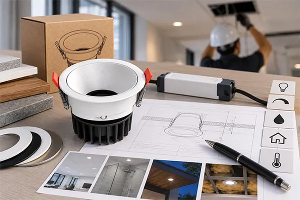 LED Downlight Specification and Compliance Review LED downlight compliance evaluation for wattage driver and installation conditions