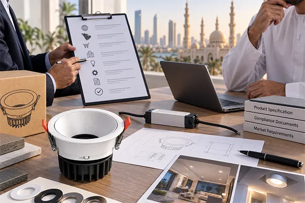 LED Downlight Compliance RFQ Workflow LED downlight compliance RFQ workflow for Middle East buyers