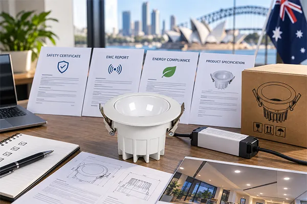 Matching LED downlight standards documents to final products LED downlight standards and product certificate matching for Australia