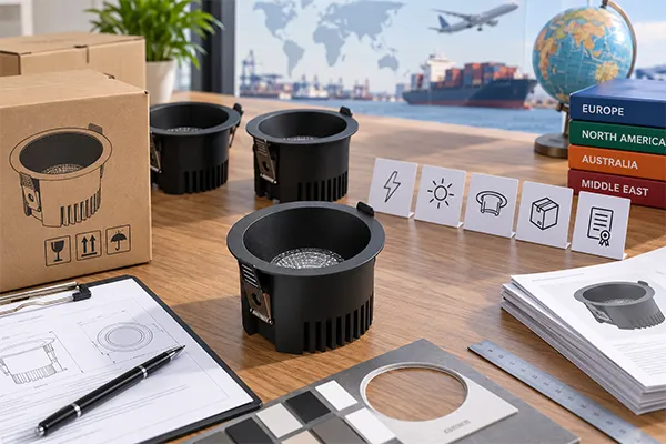 How Manufacturers Prepare LED Downlights for Global Export